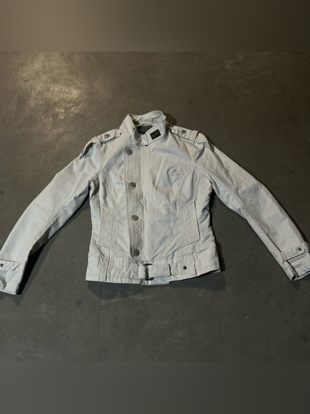 G-Star Women's Off-White Button-Front Jacket